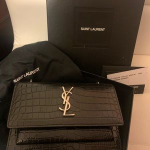 Saint Laurent Sunset Mini Croc